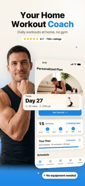 Home Workout - Fitness Planner screenshot 1