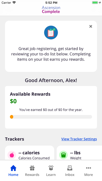 My Wellness Rewards Screenshot