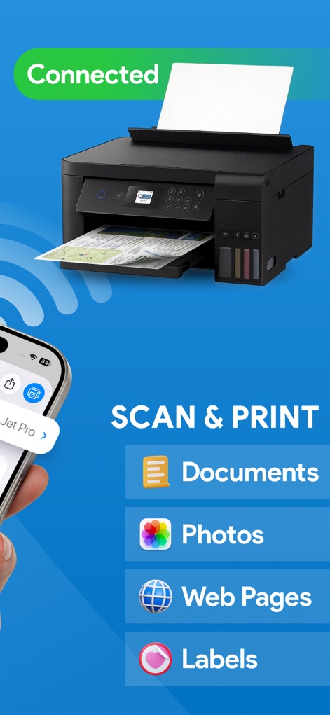 HP Smart Printer App − iPrint - Esta herramienta permite a los usuarios escanear documentos y acceder a funciones de impresión versátiles, abarcando desde documentos y fotos hasta páginas web y etiquetas con su impresora conectada.