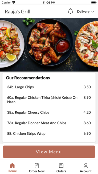 Raajas Grill. Screenshot