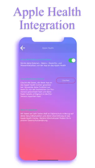 Screenshot von Kalorienzähler - EasyFit auf dem iPhone 7