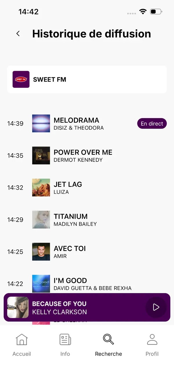 Screenshot #3 pour Sweet FM - France