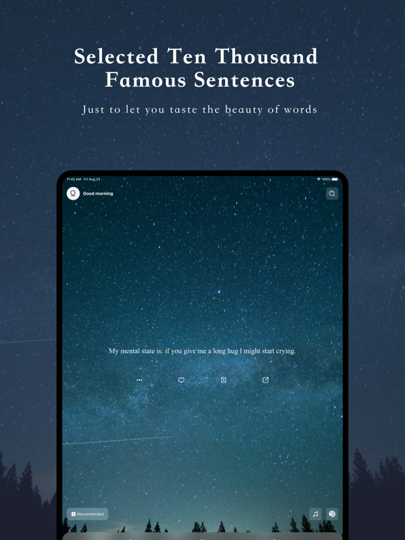 OneQuote -Wisdom & Affirmation iPad screenshot 1 - Health & Fitness app
