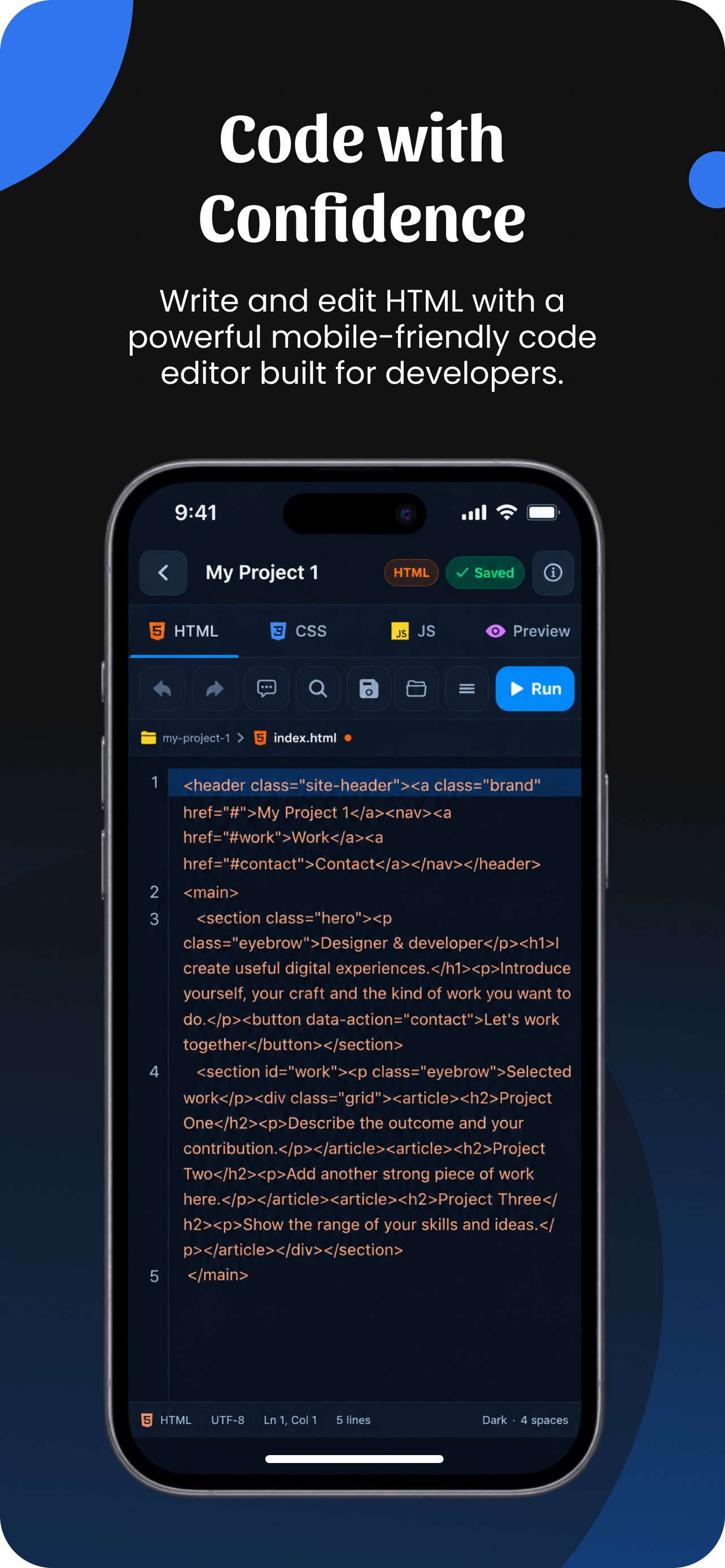 Screenshot 4 of HTML Code Playground