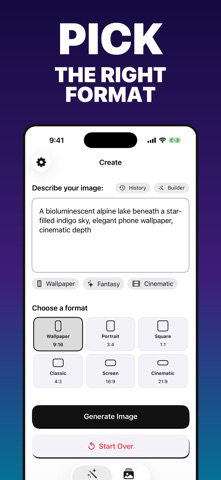 Imagine: AI Wallpaper Maker Screenshot 3 of 5