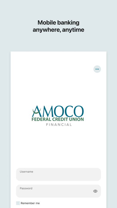 Screenshot 1 of AMOCO FCU Mobile App