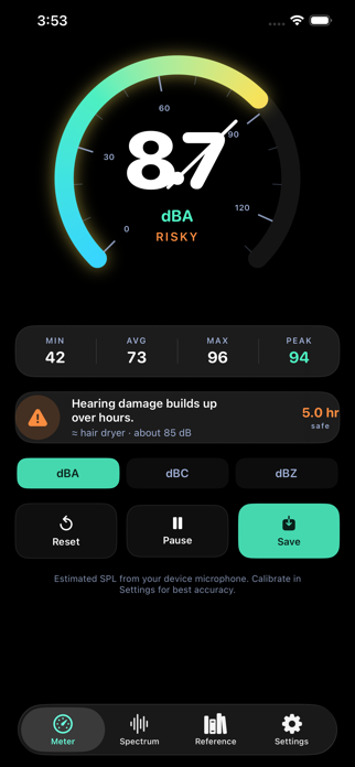 Sonance: Sound Level Meter Screenshot 1 of 5