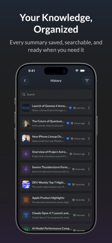Summrize: AI Content Summary iPhone screenshot