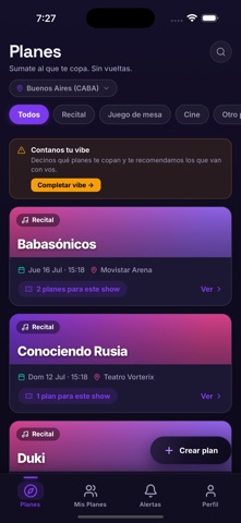 SyncUp: Planes en grupo iPhone screenshot