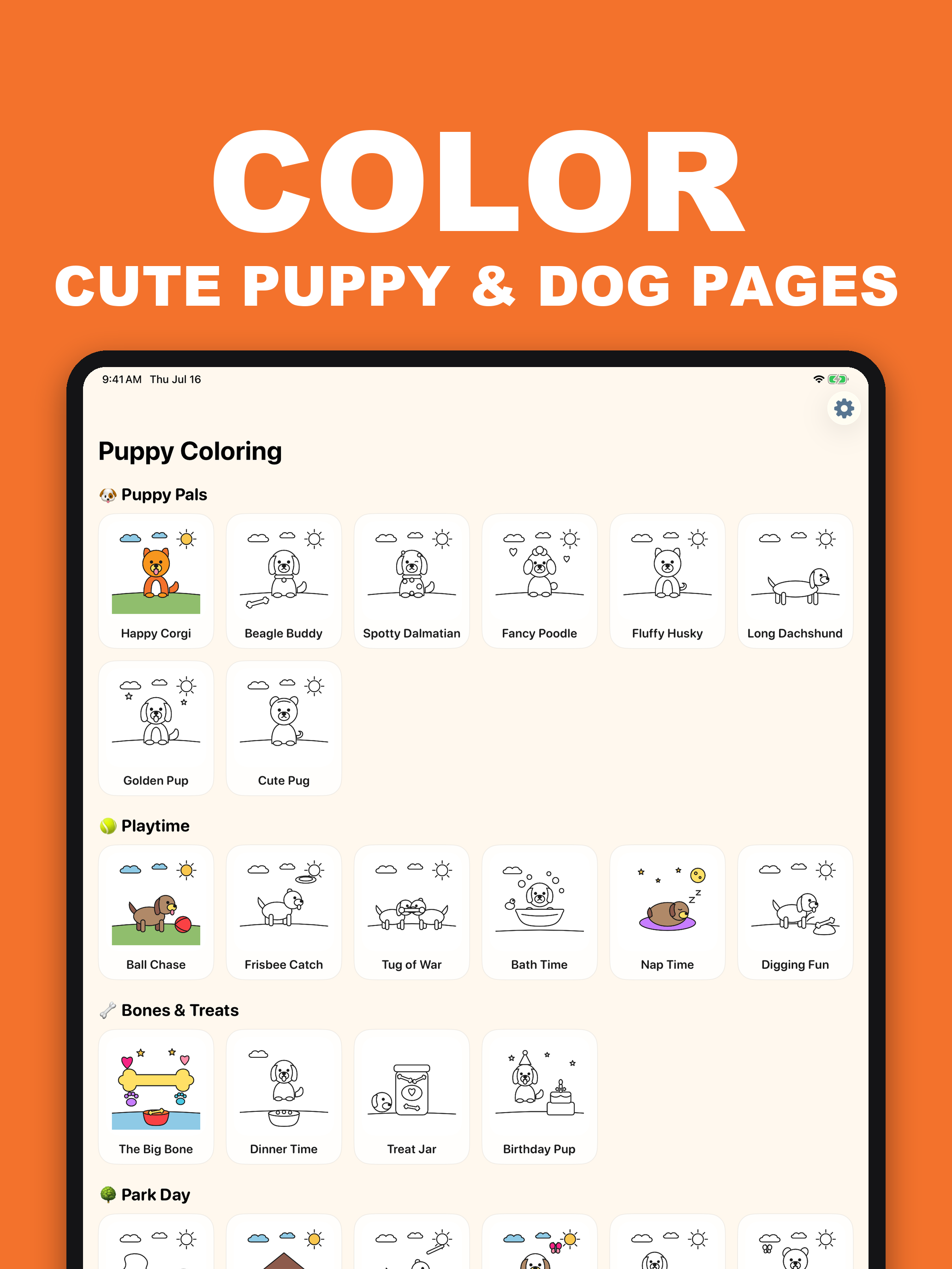 Puppy & Dog Coloring Kids screenshot 7
