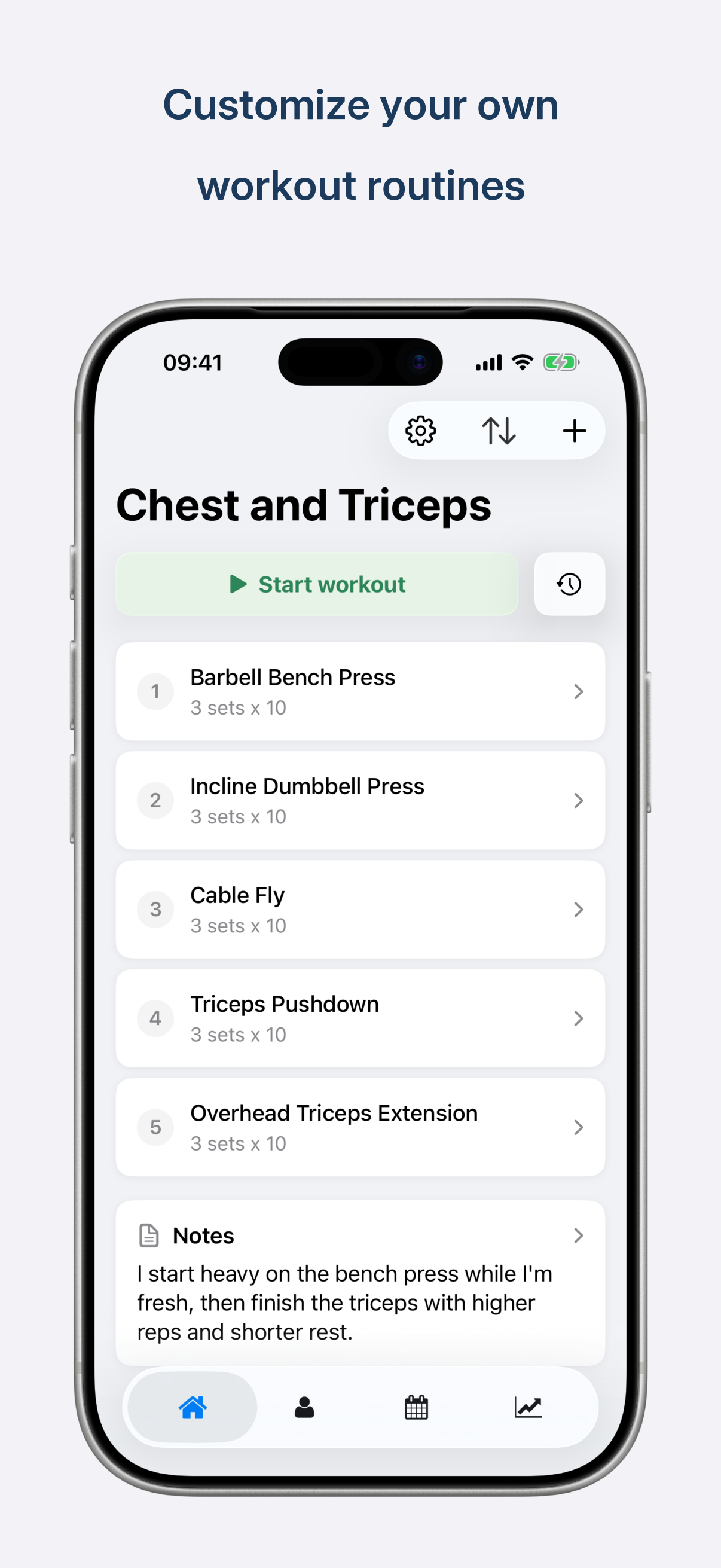 Loaded - Workout Journal