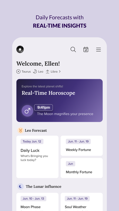 Screenshot #1 pour FORCETELLER: Daily Horoscope
