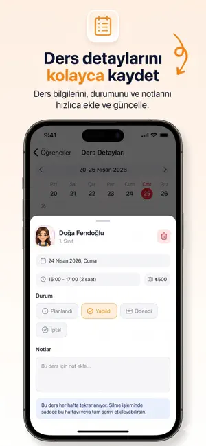 DersPlan - Özel Ders Takibi screenshot 3