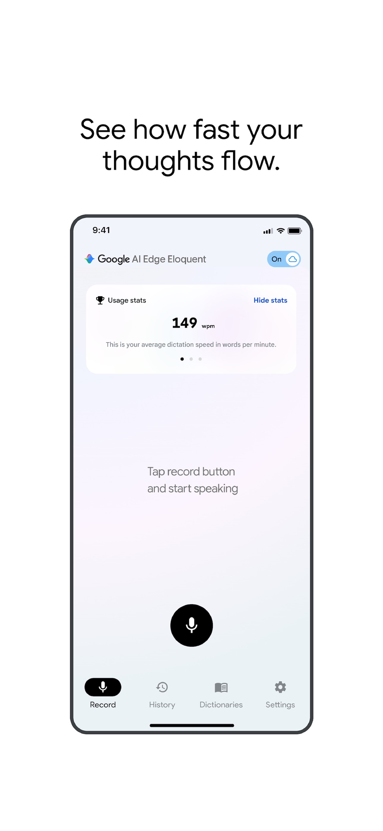 Screenshot 4 of Google AI Edge Eloquent
