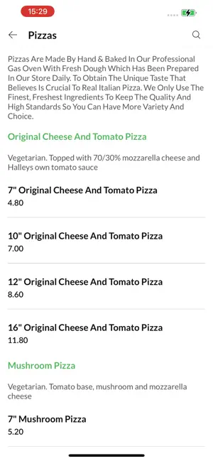 Halleys Pizza screenshot 3