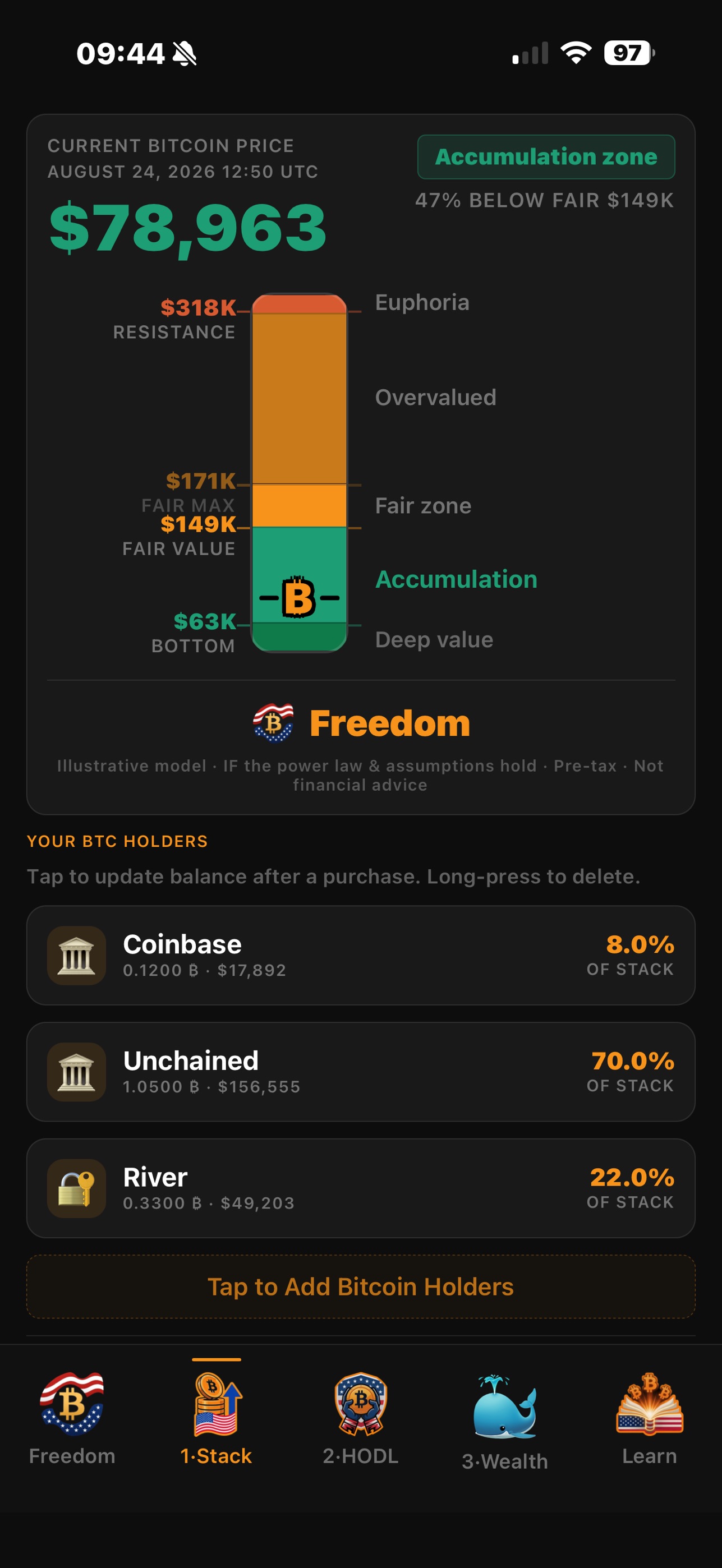 Screenshot 1 of HODL Freedom