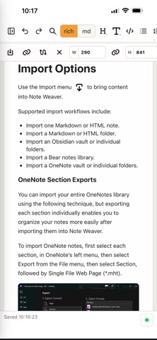 Note Weaver Screenshot 2 of 9