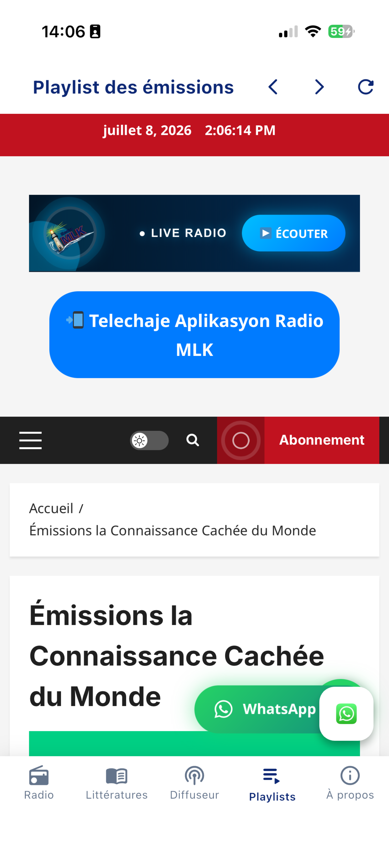 Radio MLK screenshot 2