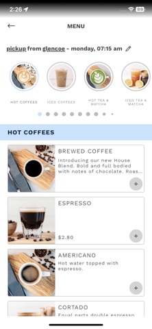 Hometown Coffee & Juice App screenshot