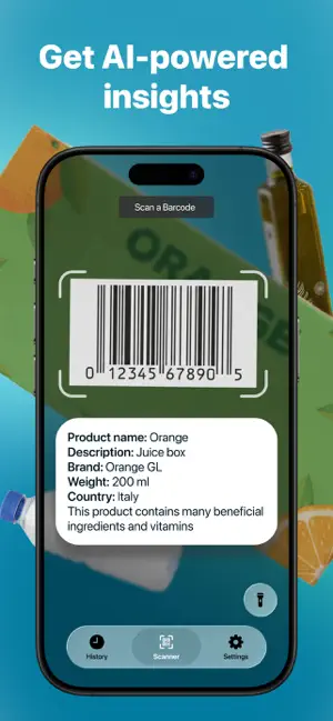 Product & Food Barcode Scanner screenshot 1