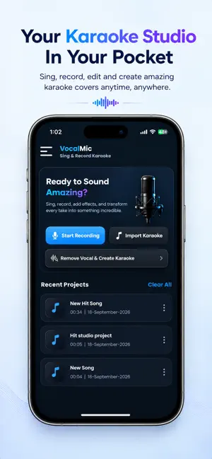 VocalMic: Sing, Record Karaoke screenshot 3