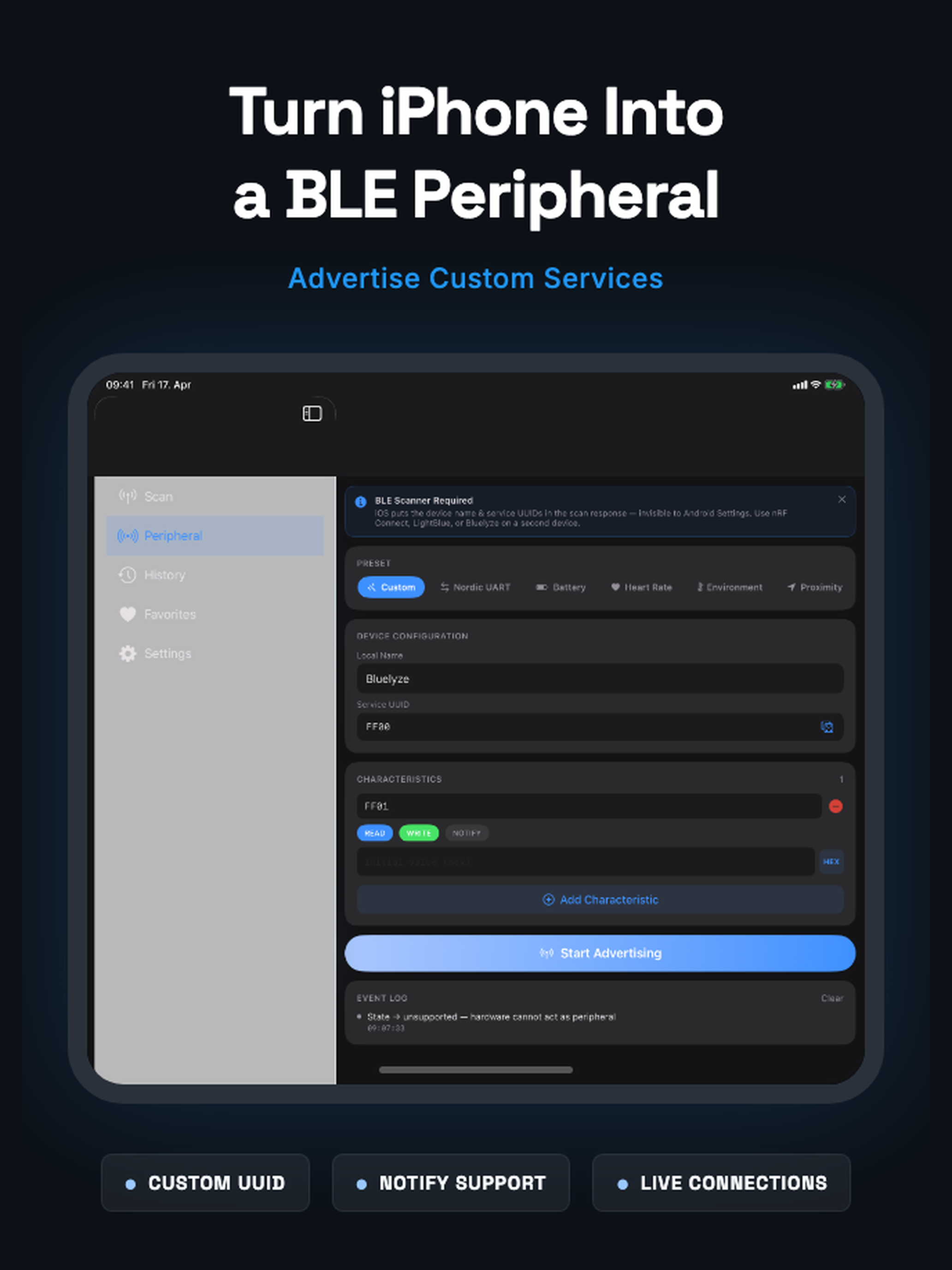 Bluelyze: BLE & GATT Scanner screenshot 9