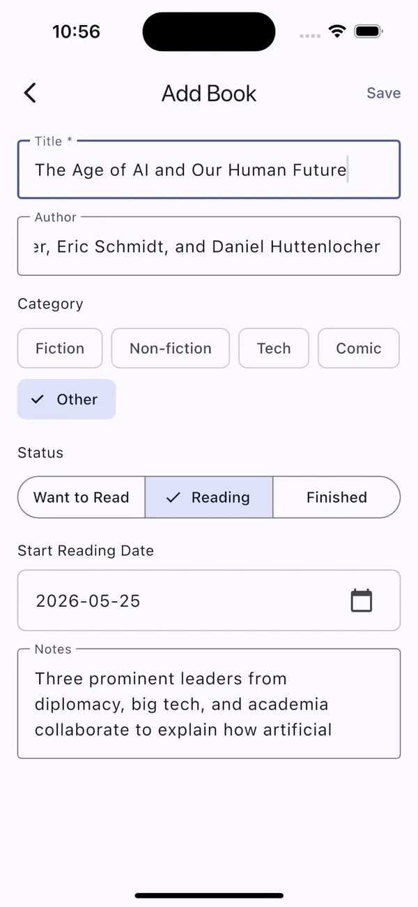 Screenshot #3 pour Booky Reading Tracker