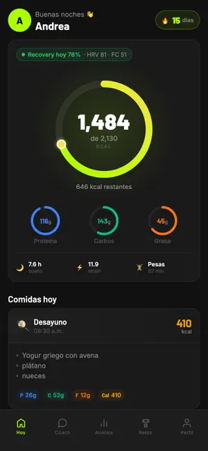 Prime Club: AI Nutrition screenshot 1