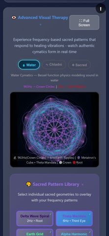 SonaVibe Sound Healing & Tones iPhone screenshot