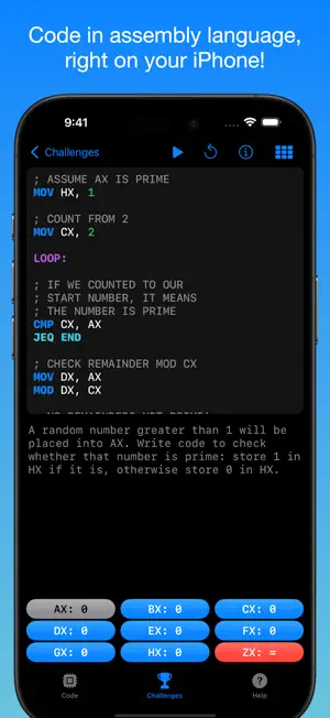 Pocket Assembler screenshot 1