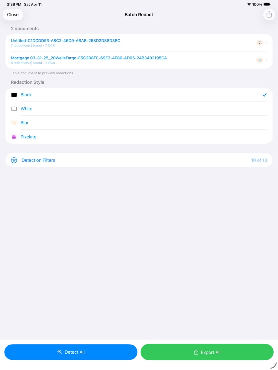 iPad screenshot