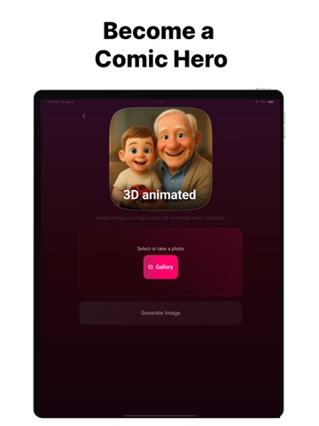 QuickToon: AI Cartoon Maker iPad screenshot