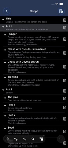 Outliner screenshot