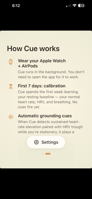 Cue: Anxiety Grounding Screenshot 2 of 7