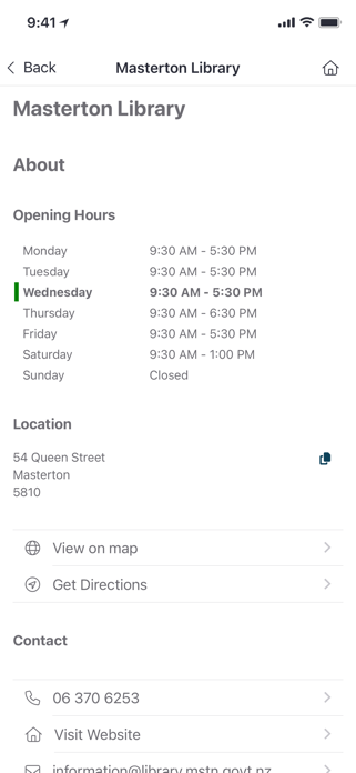 Masterton District Library Screenshot 4 of 6