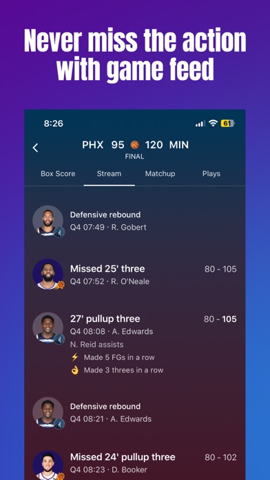 Screenshot #1 pour ClutchPoints - NBA, NFL, MLB