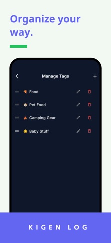 Kigen Log: Expiration Tracker Screenshot 6 of 6