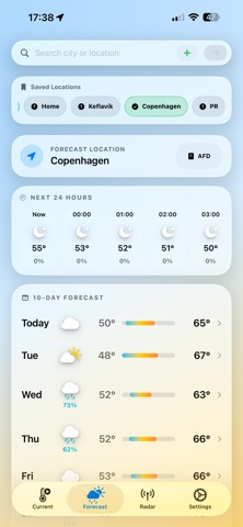 WrldFcst screenshot