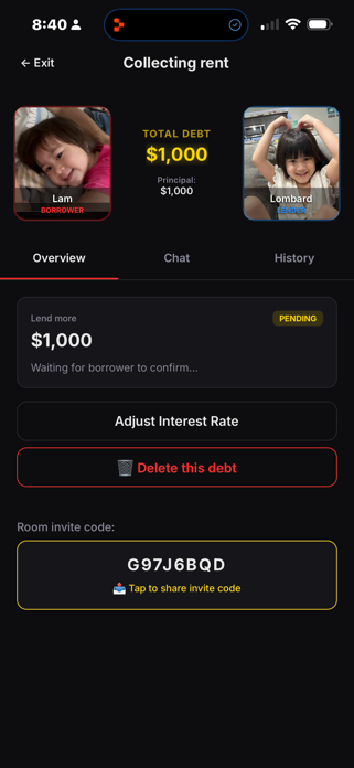 Owe_Me Screenshot 1 of 5