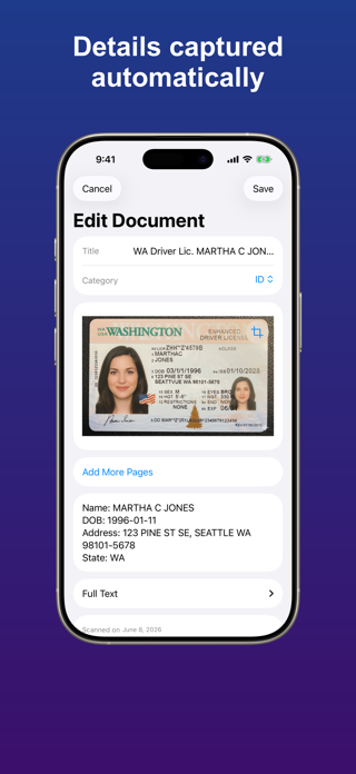 DocuWallet: ID & Card Scanner Screenshot 2 of 6