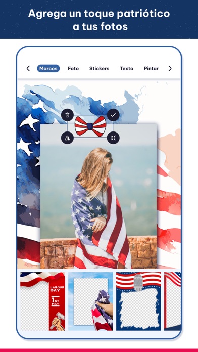 USA photo frames; 4th July day Screenshot