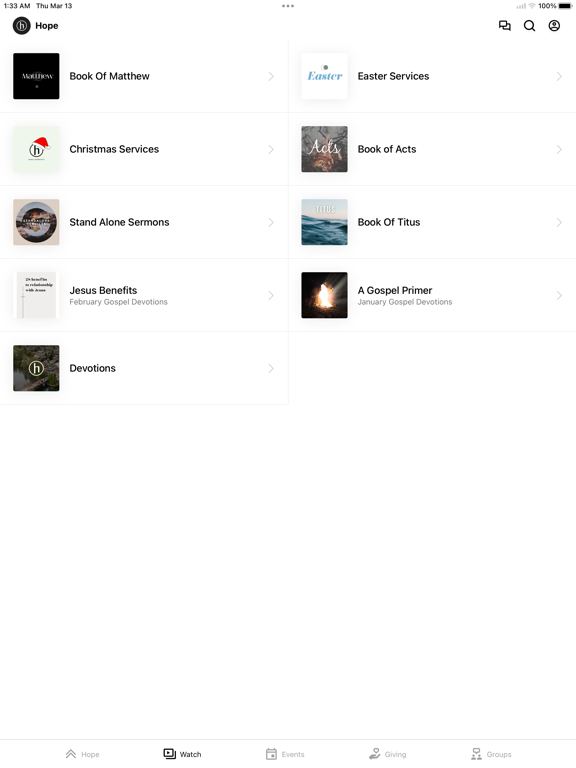 Hope.Snohomish iPad screenshot 2 - Education app
