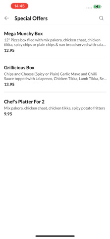 Curry Lounge. Screenshot 3 of 4