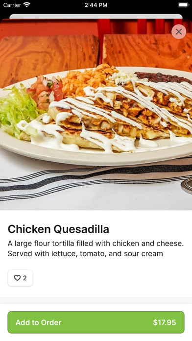 Patron Mexican Grill To Go iPhone screenshot 3 - Food & Drink app