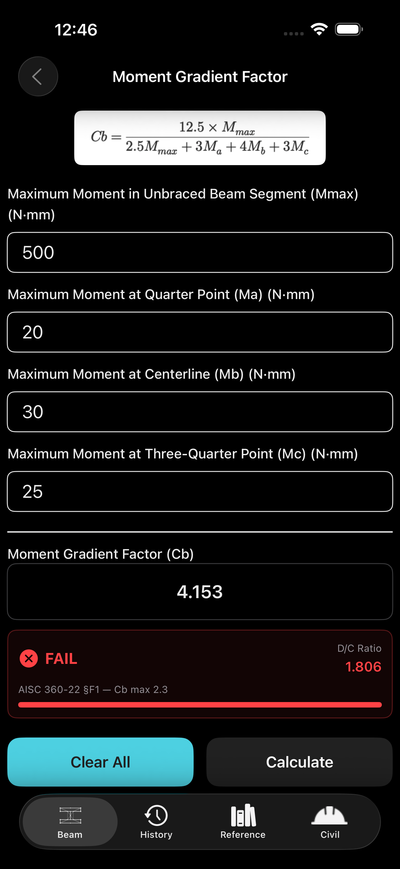 Beam Engineering lite screenshot 3