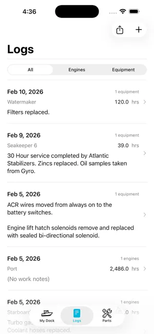 Marine Engine Logbook screenshot 2