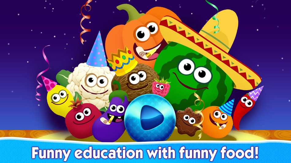 #6. Kids Learning Games 4 Toddlers (iOS) By: Funny Food: Kids Learning Games