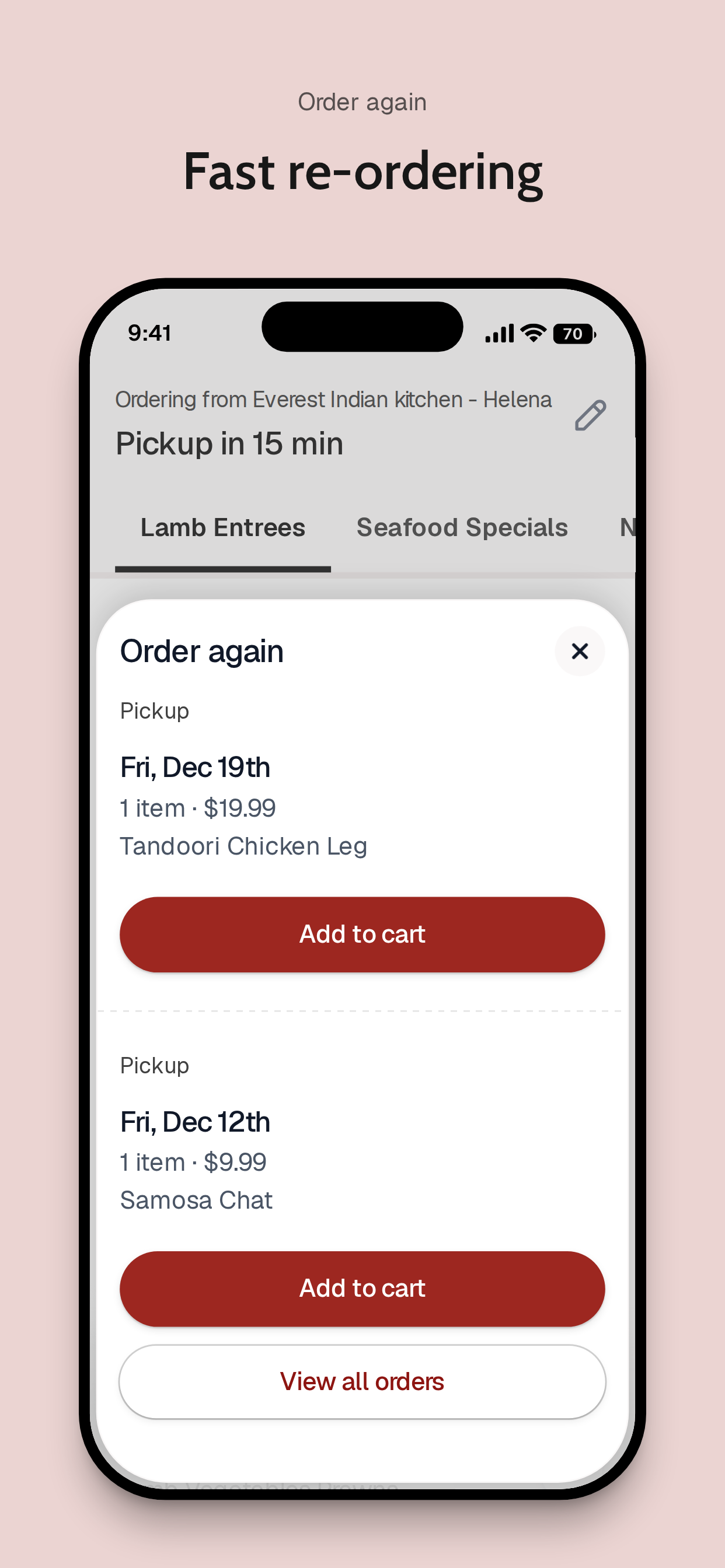 Everest Indian kitchen To Go screenshot 4
