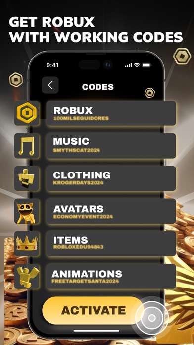 Get Robux & Codes for Roblox Screenshot
