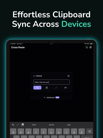 Cross Paste: Clipboard Sync iPad screenshot